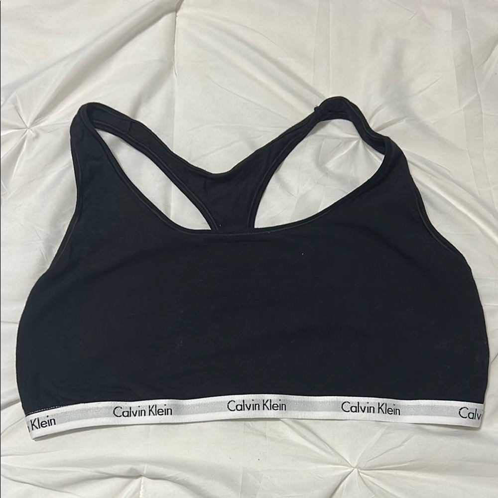 Calvin Klein Black Sports Bra Size XL